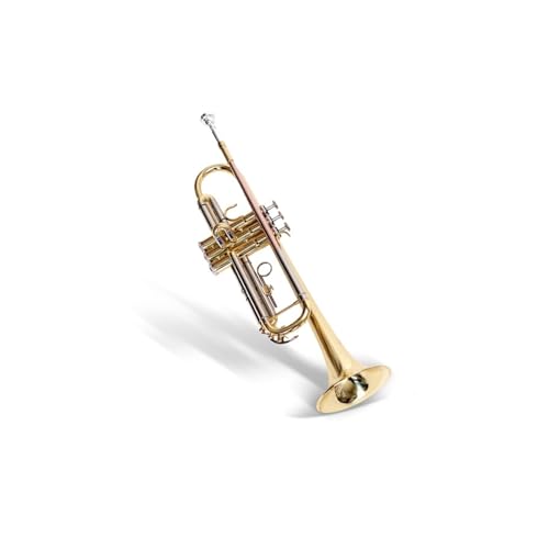 Trompeteninstrument Dreifarbig Lackiert Gold Trompete Vernickelt Trompeteninstrument Schüler Anfänger Leistungsniveau (Color : Three color trumpet)