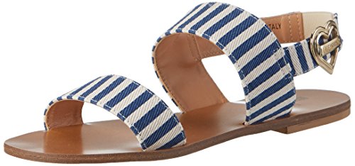 Love Moschino Damen Offene Sandalen, Blau (Blue), 36 EU