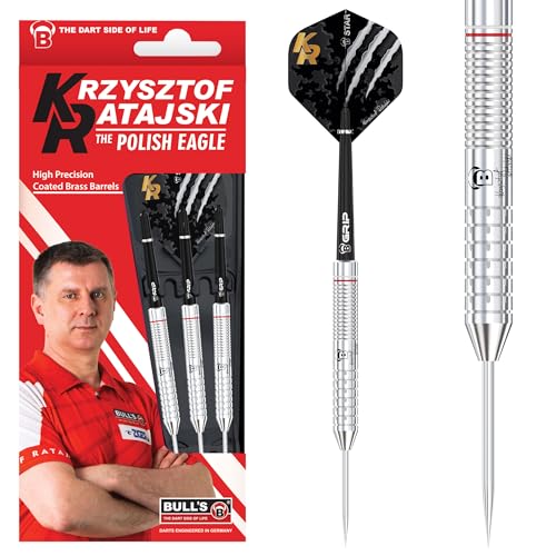 BULL'S Krzysztof Ratajski Brass Silver Steel Dart 1 Satz (12702)