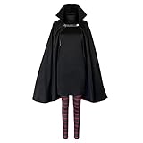 Damen Hotel Transylvanien Mavis Kostüm Kleid und Hose mit Umhang Dracula Cosplay Outfits Halloween Anzug für Grils M