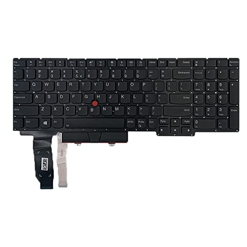 Ukbzxcmws US Layout Schwarze Englische Laptop Tastatur Mit Hintergrundbeleuchtung Für LenovoThinkpad E15 S3Gen2 Serie Laptop Englische Laptop Tastatur