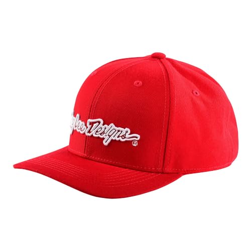 Troy Lee Designs Unisex Firma Snapback Baby Hut, Rosso Bianco, Taglia unica