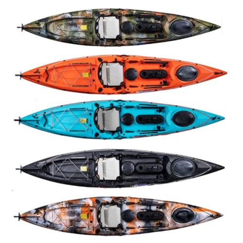 Galaxy Kayaks Alboran HV Sit on Top Angelkajak mit Fusssteuerung Fishing Kayak, Galaxy Kayaks:(J) Jungle