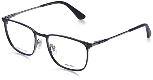 Police Herren VPLG68 Sonnenbrille, TOTAL Shiny Ruthenium W/Coloured Parts, 53