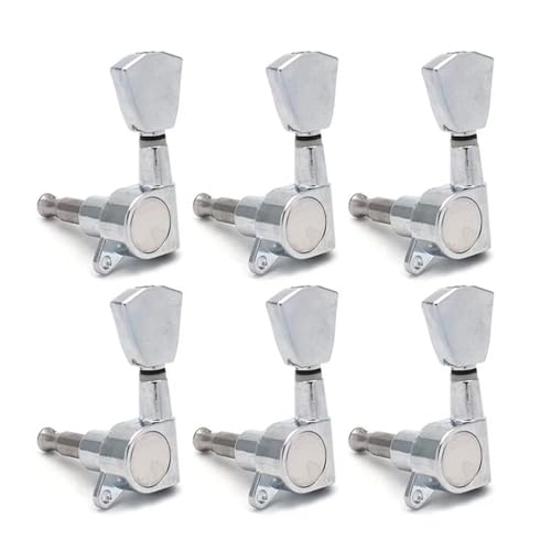 Strings Tuning Pegs Mechaniken Für Gitarre Leitergriff Gitarre Locking Tuning Pin Tuner Kopf geeignet für akustische E-Gitarre (Color : 6L)