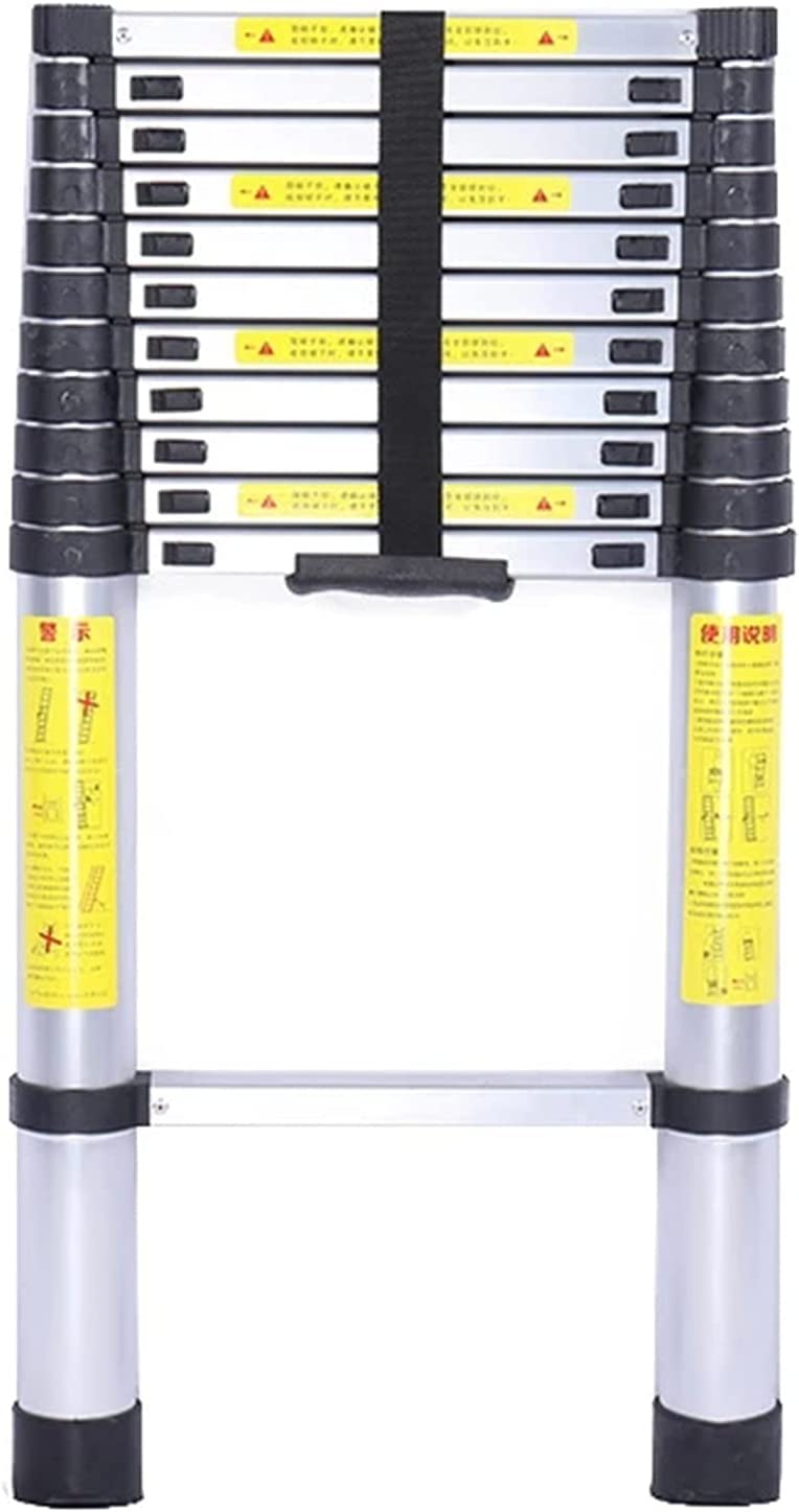 RASOANOA Teleskopleiter 8 m / 6,2 m / 5 m / 3,8 m / 2,6 m, Hochleistungs-Teleskopleiter aus Aluminium, Ausziehleiter für Dachzelte auf dem Dach von Wohnmobilen, Tragkraft 150 kg (Größe: 1,4 m/4,6 ft)