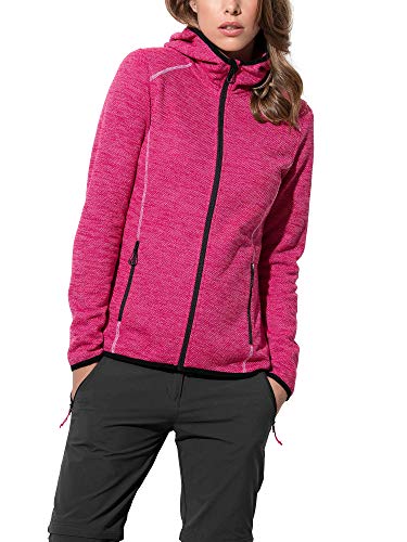 Sportliche Kapuzen-Fleecejacke aus recyceltem Material für Damen - Größe XL