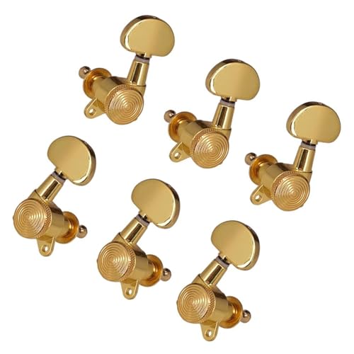 Strings Tuning Pegs Mechaniken Für Gitarre Locking Tuning Pin Key Machine Head Halbrunder Knopf, geeignet für akustische E-Gitarre