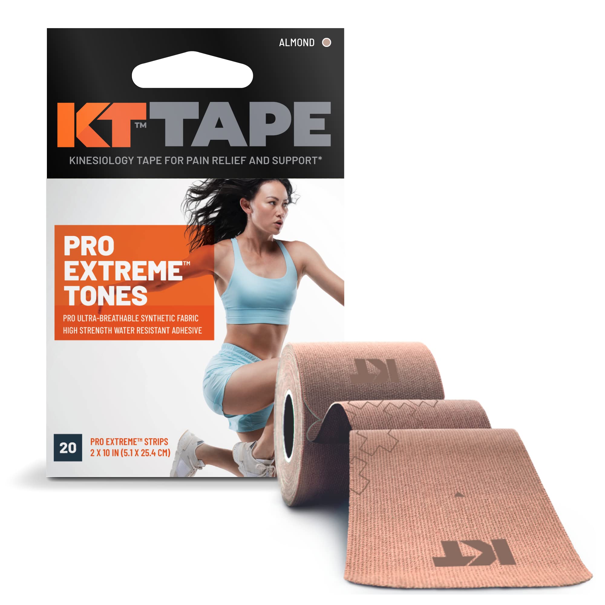 KT Tape Unisex-Adult KT PRO XTR-WAL-5m Kinesiologie-Tape, Warm-Up Walnuss, 5 m