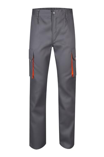 Velilla 103004 - Mehrtaschenhose (Größe 42) Farbe grau und orange