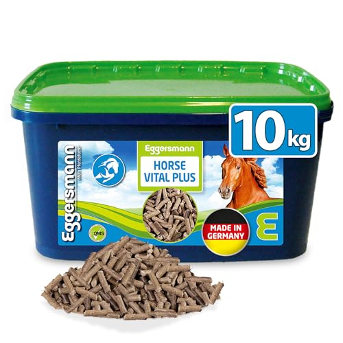 Eggersmann Horse Vital Plus - Mineralfuttermittel für Pferde Aller Art - Vitaminreiches Mineralfutter - 10 kg Eimer