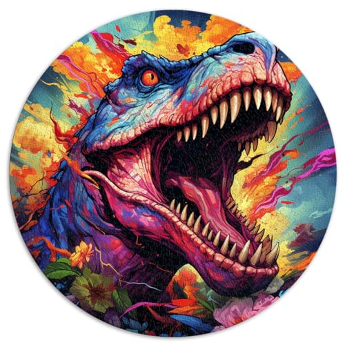 Puzzlespiel Dinosaurier, schwierige, anspruchsvolle Puzzles mit 1000 Teilen, 67,5 x 67,5 cm, Puzzles für Lernspiele, Herausforderungsspielzeug, Stressabbau