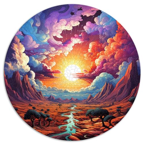 Puzzlespiel Half Desert Haven, 1000 Teile, 67,5 x 67,5 cm, Spielspielzeug für Familienpuzzles, Geschenk, Familienspiel, Stressabbau, schwieriges Herausforderungspuzzle