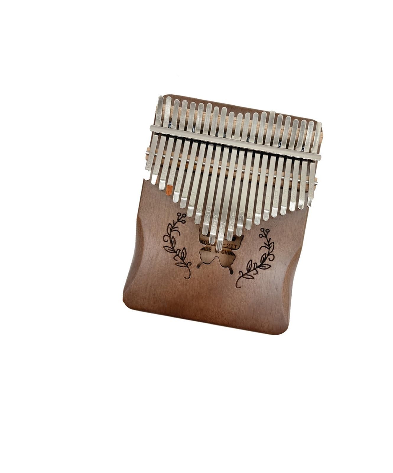 Kalimba Daumenklavier Tragbares Musikinstrument in Retro-Farbe für Anfänger niedliches Musikinstrument mit 17 Tönen professionelles Kalimba-Daumenklavier