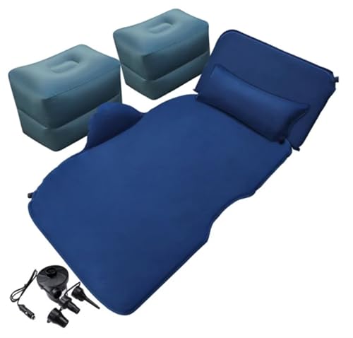 GLILAR Auto Luftmatratze Kompatibel Mit K&ia Auto-Reisebett, Aufblasbare Luftmatratze, Rückenlehne Für Sitzkissen, Outdoor-Camping, Schlafmatte, Autozubehör(Blue)