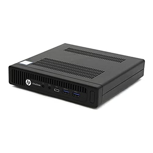 HP EliteDesk 800 G2 Desktop Mini USDT Intel Quad Core i5 256GB SSD Festplatte 8GB Speicher Win 10 Pro MAR Ultra Slim Computer PC (Zertifiziert und Generalüberholt)