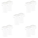 PUMA 10 er Pack Basic Crew T-Shirt Men Herren Unterhemd Rundhals, Farbe:300 - White, Bekleidungsgröße:XL