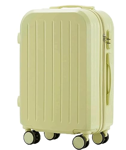 RUVOO Koffer Trolley Reisekoffer 20'' Leichte PC-Hartschalenkoffer Mit Breitem Griff Und Spinnerrädern Koffer Gepäck Rollkoffer (Color : F, Size : 20 inch)