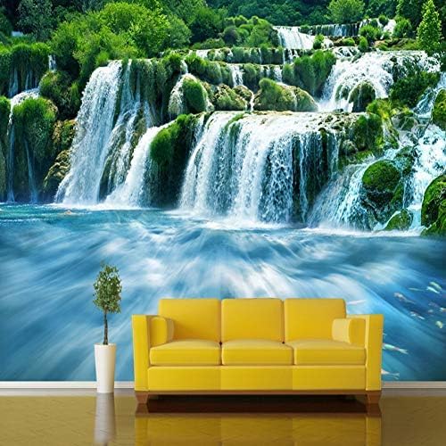 Wasserfälle 3D Tapeten Wanddekoration Fototapete Sofas Wohnzimmer Wandbild Schlafzimmer-350cm×256cm