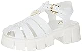 Love Moschino Damen Ja16226g0gia0100 Platform Sandalen, Weiß, 41 EU