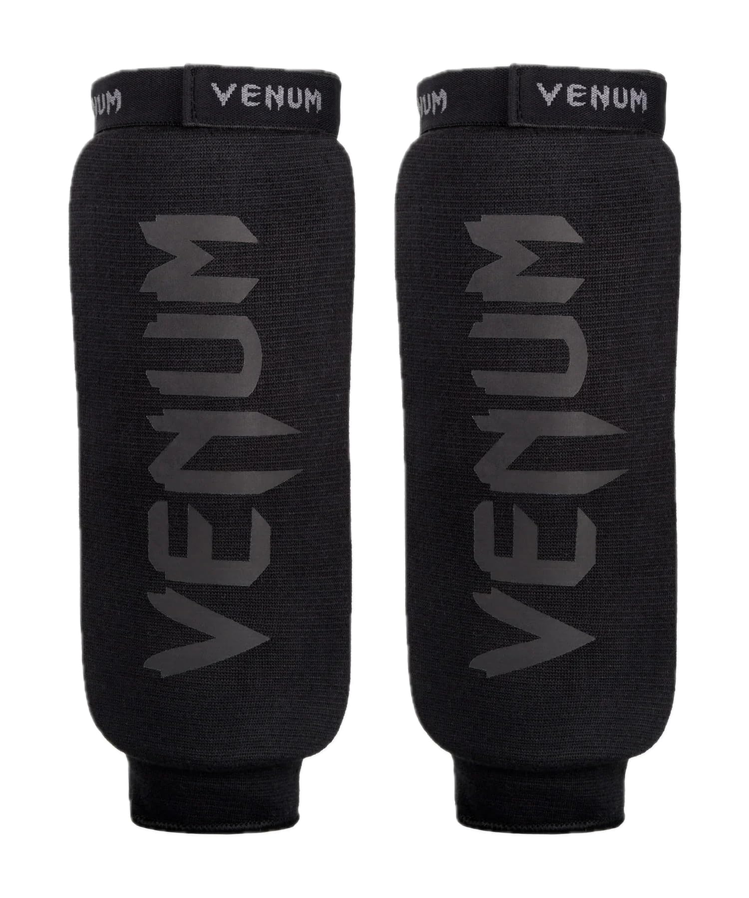 Venum, Kontact Schienbeinschützer Without Foot, Herren, XL, Schwarz/Schwarz