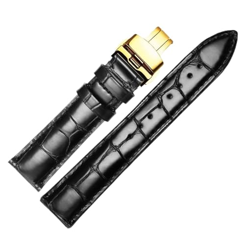 SpaRcz Uhrenarmband aus echtem Leder für Herren- und Damen-Uhrenketten-Ersatzbänder 18-22mm, Farbe 15, 19mm