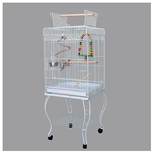 Kleiner tragbarer Vogelkäfig Reisebox, Pet Interactive Racks and Movable Parrot Cages for Canaries Small Parrots, Finches, Love Birds and Parakeets Parakeet Cage