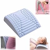 Back Stretcher, Neck Back Stretcher,Back Stretcher for Lower Back Pain Relief, Chronic Lumbar Support Stretcher,Neck and Back Stretcher, Multi-Level Adjustable Spine Board for Herniated Disc (blue)