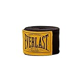 Everlast Unsiex Erwachsene Sport Boxen Handbandagen 1910 Handwraps, Schwarz, 180