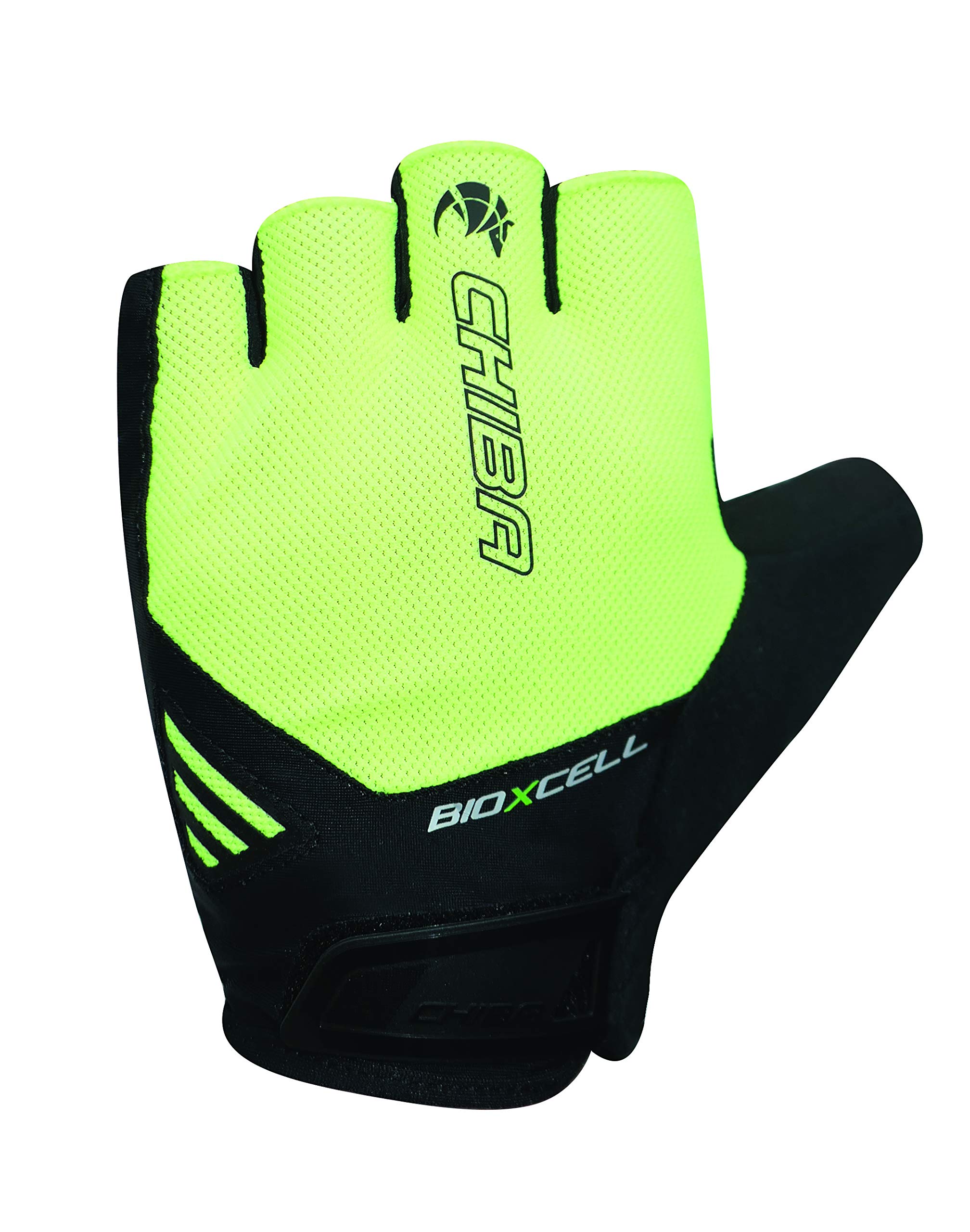 Chiba BioXCell Air Fahrrad Handschuhe kurz gelb/schwarz 2025: Größe: L (9)