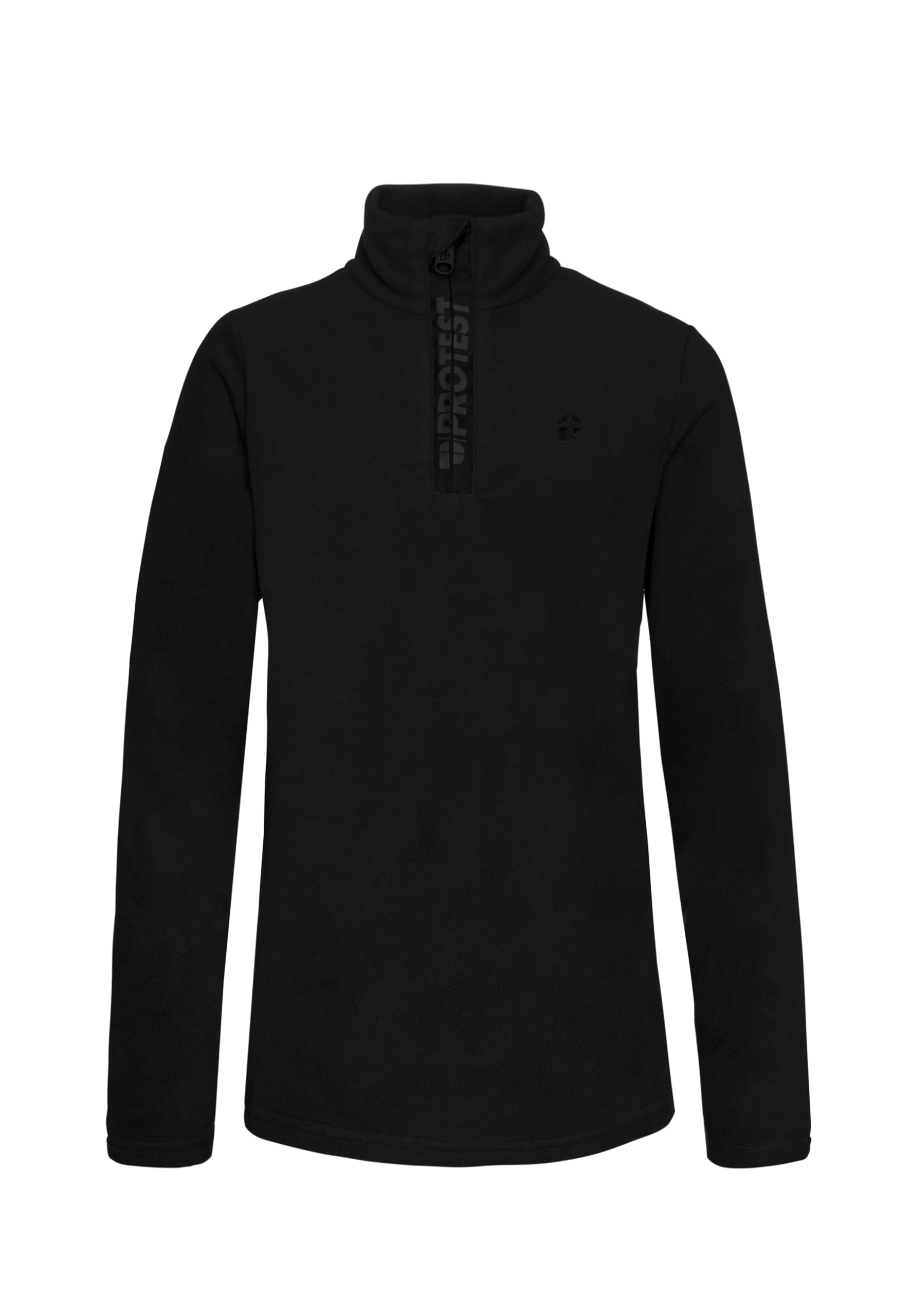 Protest perfecty 1/4 Kinder Fleecejacke, Schwarz, 176 (Herstellergröße:2XL)