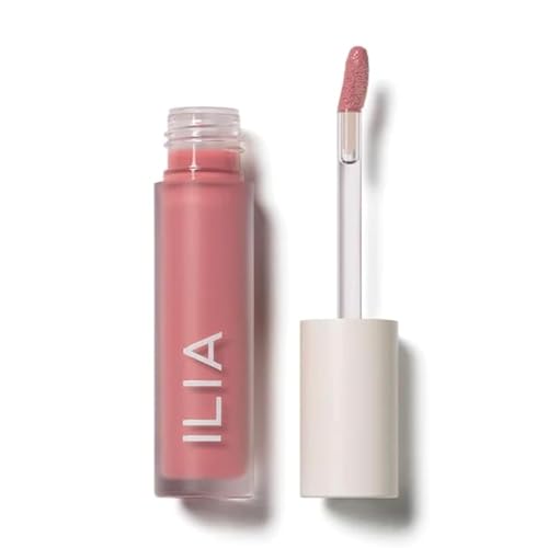 ILIA - Natürliches Balmy Gloss getöntes Lippenöl | ungiftig, tierversuchsfrei, saubere Schönheit (Blütenblätter, tropisches Rosa).