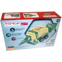 Tronico 10052 - Metallbaukasten Großpackenpresse Krone Big Pack High Speed, Maßstab 1:24, Junior Serie, gelb, 715 Teile