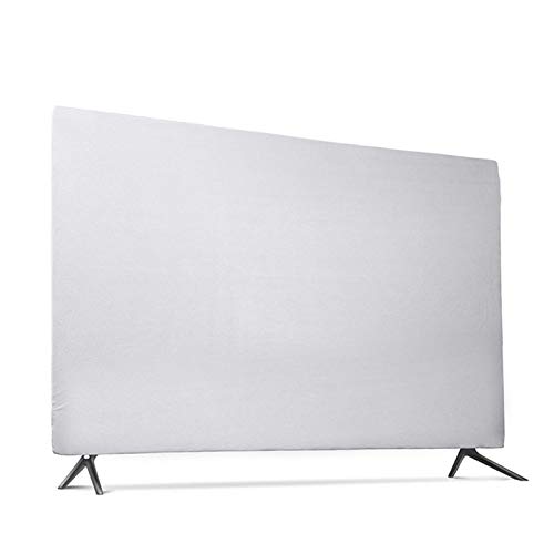 Crepundia Outdoor Tv Cover Kratzfest und spritzwasserfeste weiche elastische Stoff-Abdeckung for 43-Zoll-49-Zoll-55-Zoll-TV Hanging TV Protective Cover(Gray,43 inch)