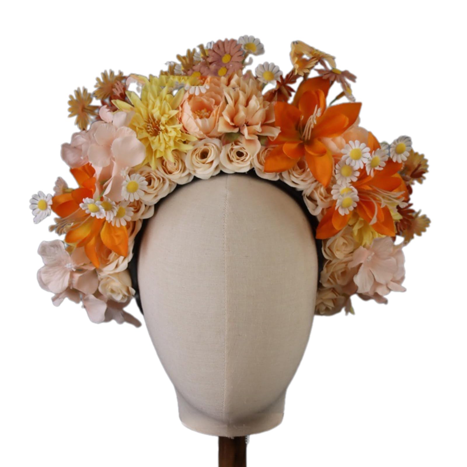 Blumen-Haarband, Braut-Haarschmuck, Blumen-Haarband für Damen, Haarbänder, Frühling, Hochzeit, Girlanden, Kranz, Kranz