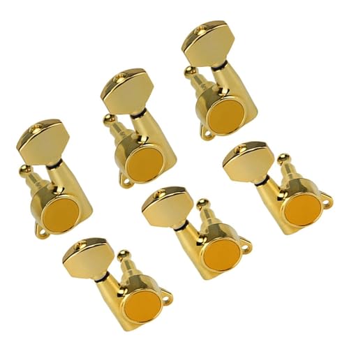 Strings Tuning Pegs Mechaniken Für Gitarre 3L3R Stimmgerät für Akustikgitarre, elektrische Gitarre, Stimmgerät, Stimmgerät, Zubehör (Color : 3)