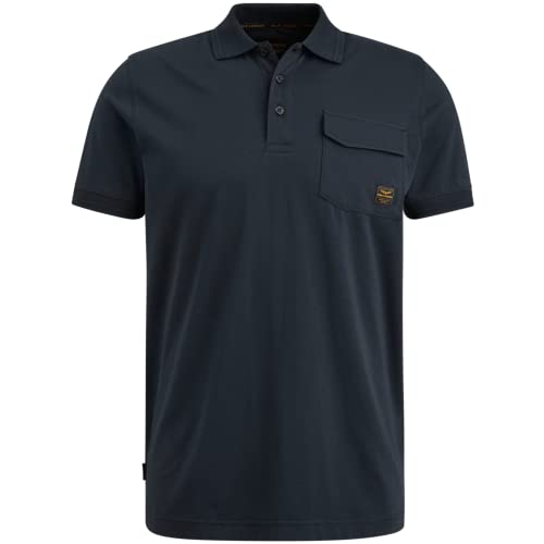 PME Legend Herren Kurzarm Poloshirt Dunkelblau XL