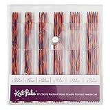 Knit Picks Stricknadel-Set aus Holz, doppelt spitz, strahlend 15,2 cm