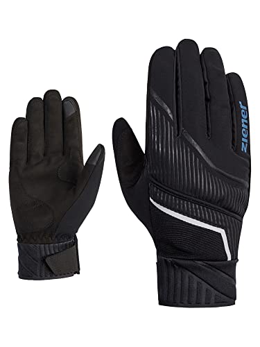 Ziener Herren ULIC TOUCH Langlauf/Nordic/Crosscountry-Handschuhe | Touch, Überzieh-Fäustling, black.persian blue, 6