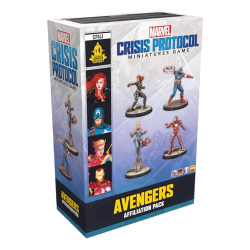 Atomic Mass Games, Marvel: Crisis Protocol – Avengers, Affiliation-Erweiterung, Tabletop, 2 Spieler, Ab 14+ Jahren, 90-120 Minuten, Deutsch, Mehrsprachig