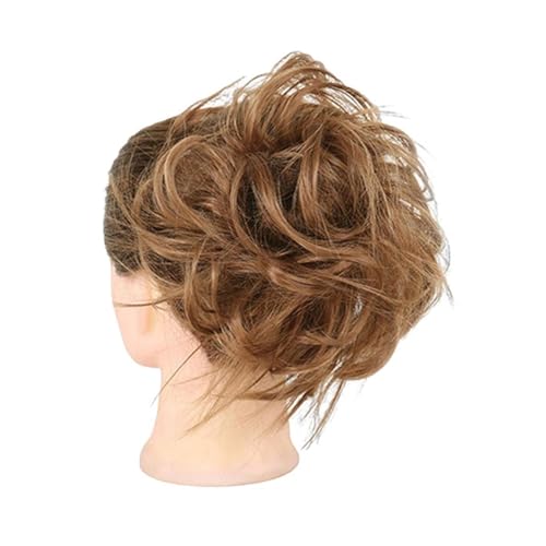 Haarteile Haarknoten Perücke for Damen, mehrfarbig, natürlich, flauschig, exquisites modisches Make-up-Tool, Hochtemperatur-Fälschung, Pferdeschwanz-Zopfperücke for zu Hause Brötchen Haare(J)