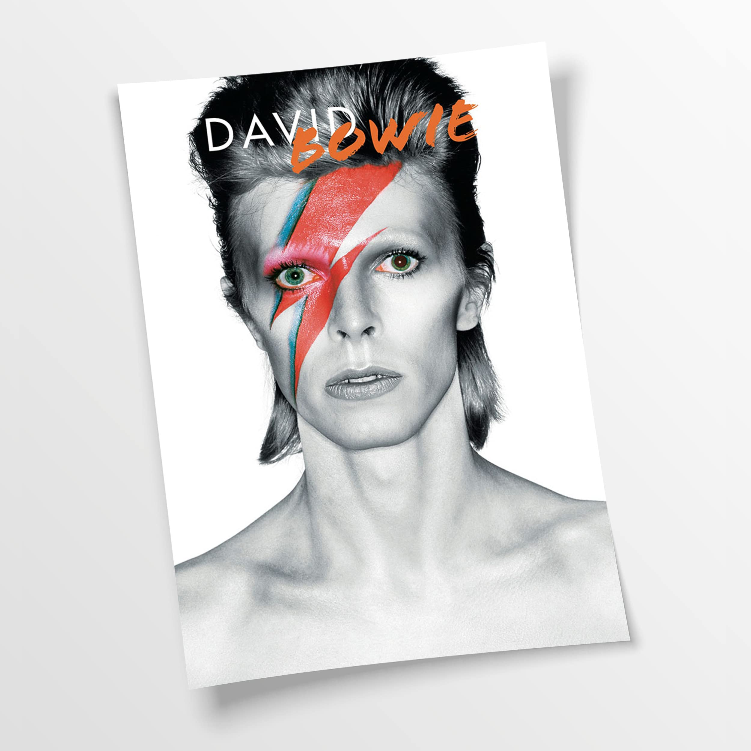 Artis Prints Poster (Baumwolle) David Bowie Cover mit Blitz, Klein bis XXL, Inneneinrichtung - Wohnzimmer - Wohnung, Dekoration