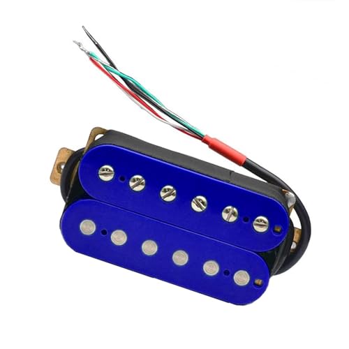 Deep Blue E-Gitarre Humbucker Pickup Coil Spliting Pickup Kunststoffspule Single-Coil-Tonabnehmer (Color : Neck)