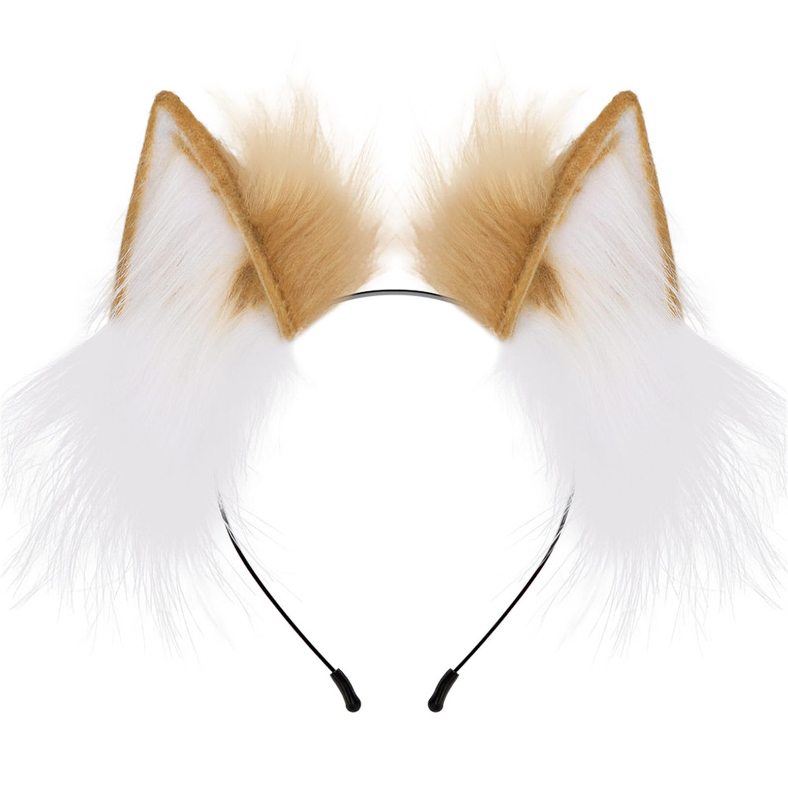 Künstliche Wolfsohren Stirnbänder Cosplay Kostüm Haarreifen Party Kopfschmuck Maskeraden Kopfbedeckung Animes Rollenspiel Haarschmuck Party Hairhoop für Rollenspiele Party