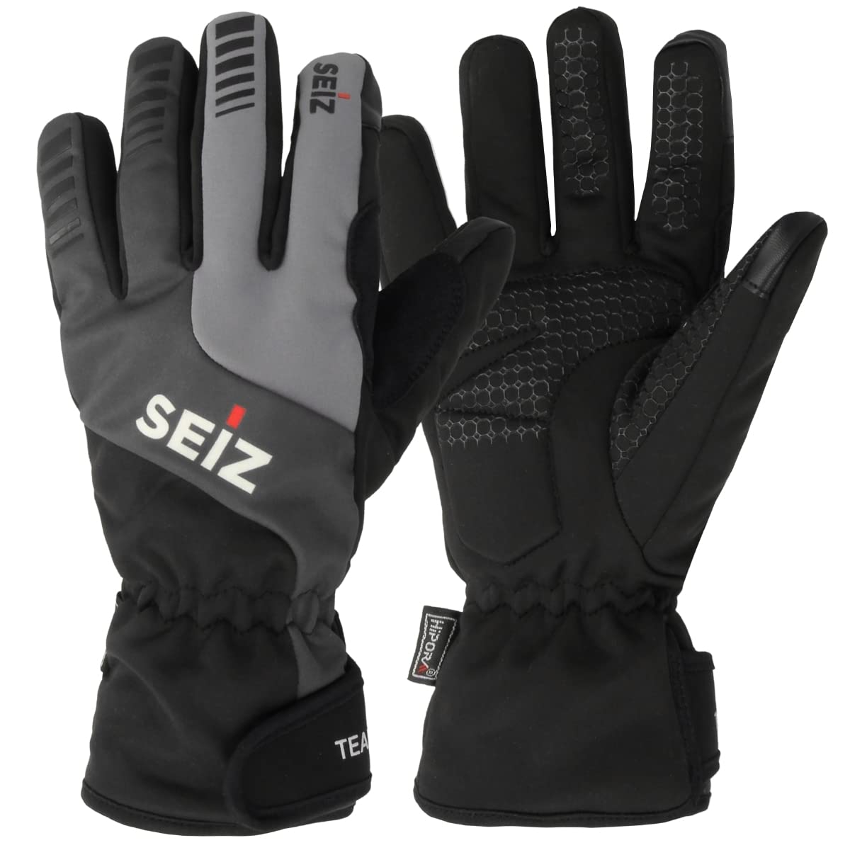 SEiZ Unisex – Erwachsene Team Handschuhe, Schwarz, 9