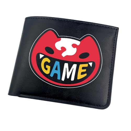 RYNDEX SK8 The Infi-nity Anime-Geldbörsen, Zweifach Gefalteter Geldbörse Klein, PU-Leder Geldbörse Brieftasche Wallet(Color:Black 5)