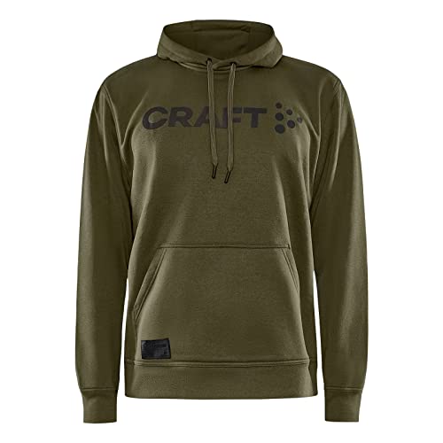 Craft Herren Pullover Hoodie Sweater Kapuzensweatshirt Kapuzenpullover Core Hood, Farbe:Grün, Größe:L, Artikel:-671000 Botanic