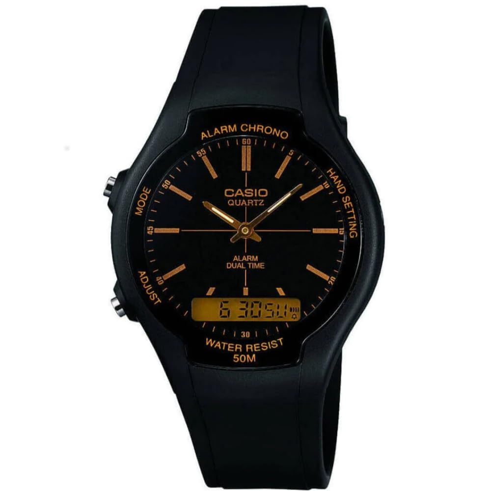 Casio HerrenArmbanduhr Analog-Digital Quarz Harz AW-90H-9EVEF