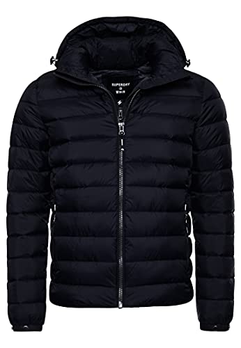 Superdry Mens Classic Fuji Puffer Jacket, Black, L