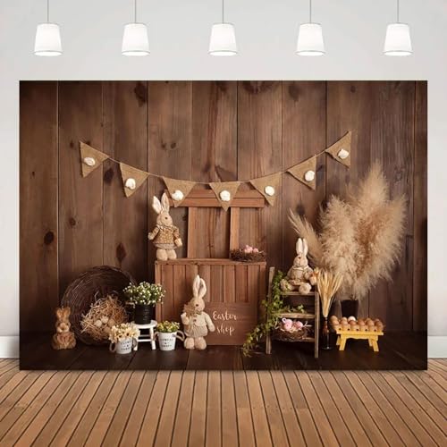 Ostern Shop Foto Kaninchen Kinder Geburtstag Porträt Blume rustikal Holz Shooting geboren Kuchen Smash Fotografie 350x230cm